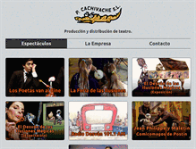 Tablet Screenshot of produccionescachivache.com